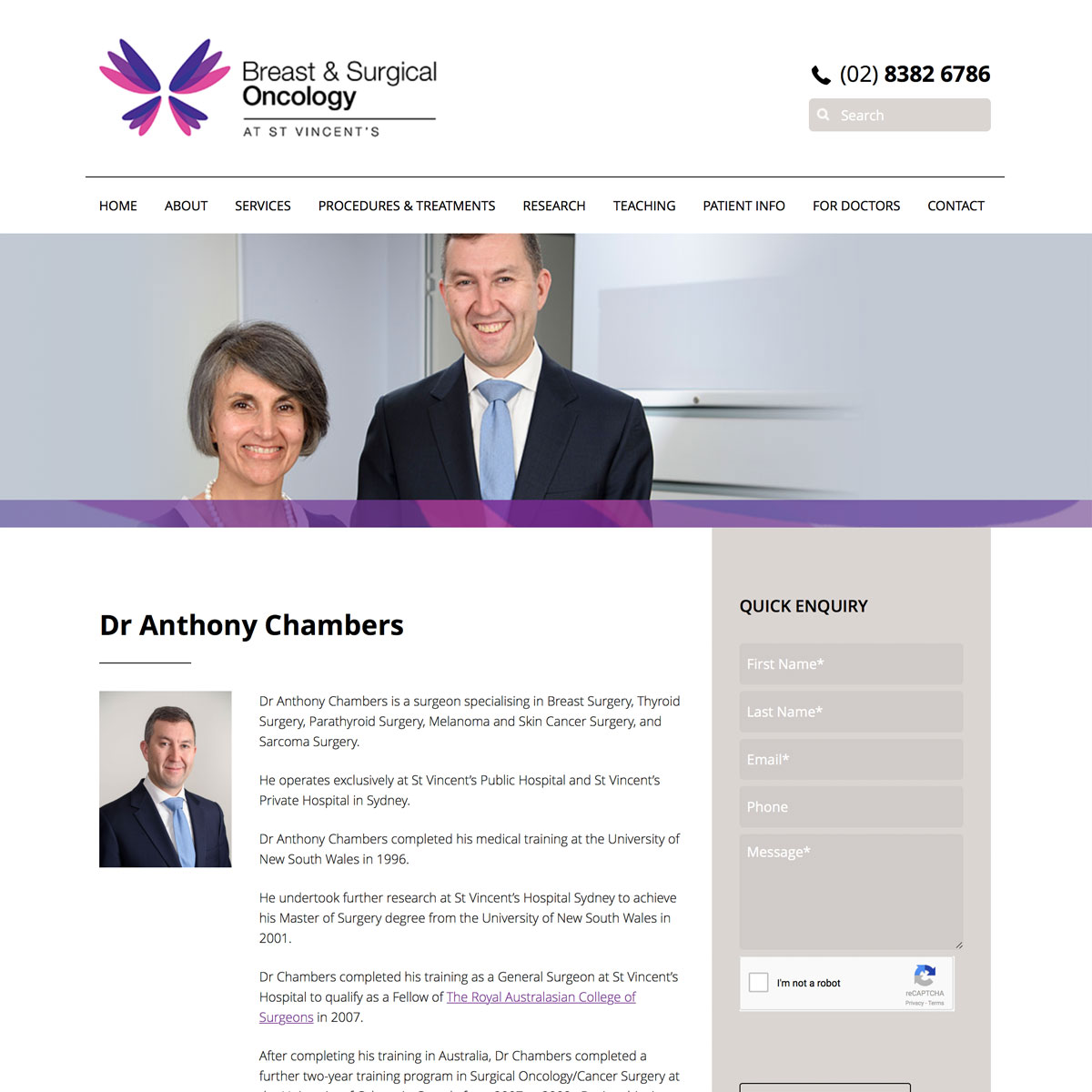 Surgical Oncology - Dr Anthony Chambers