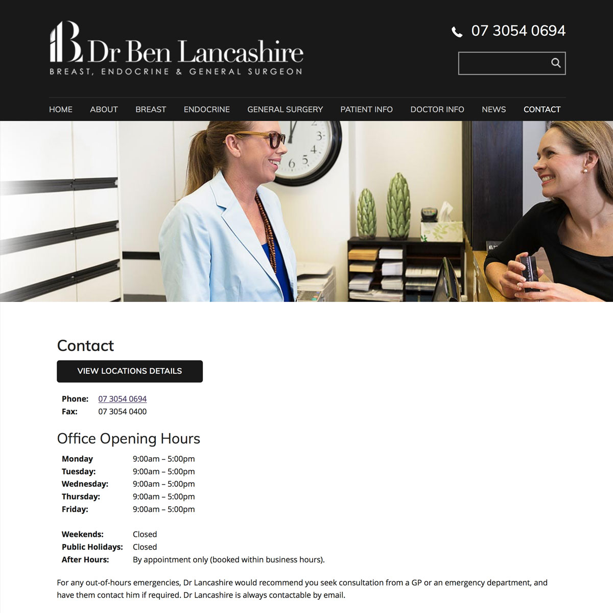 Dr Ben Lancashire - Contact