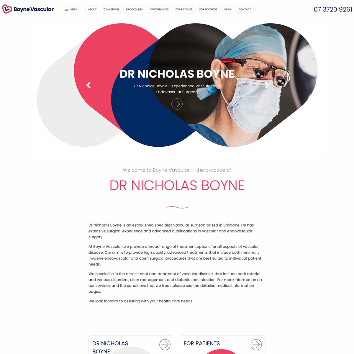Boyne Vascular - Homepage - Wide Display