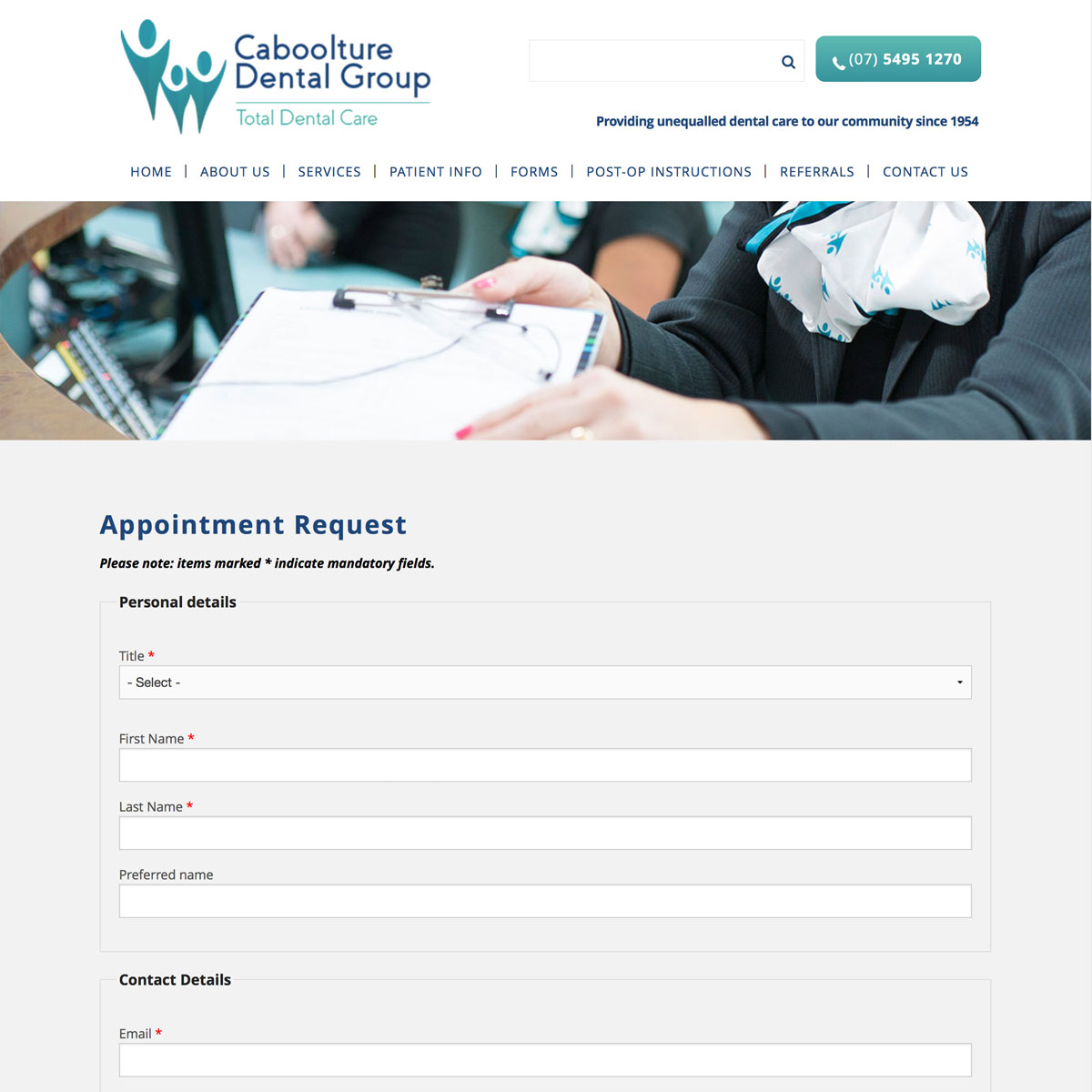 Caboolture Dental - Appointment Request