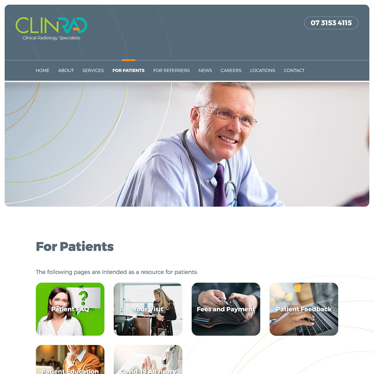 ClinRad - For Patients Index