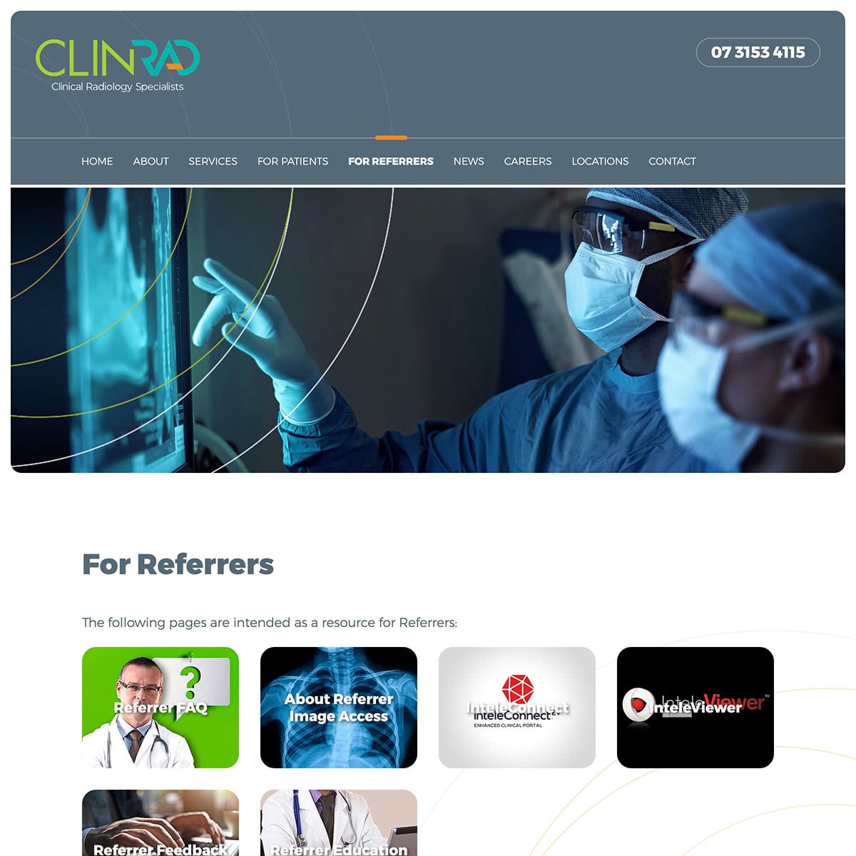 ClinRad - For Referrers Index