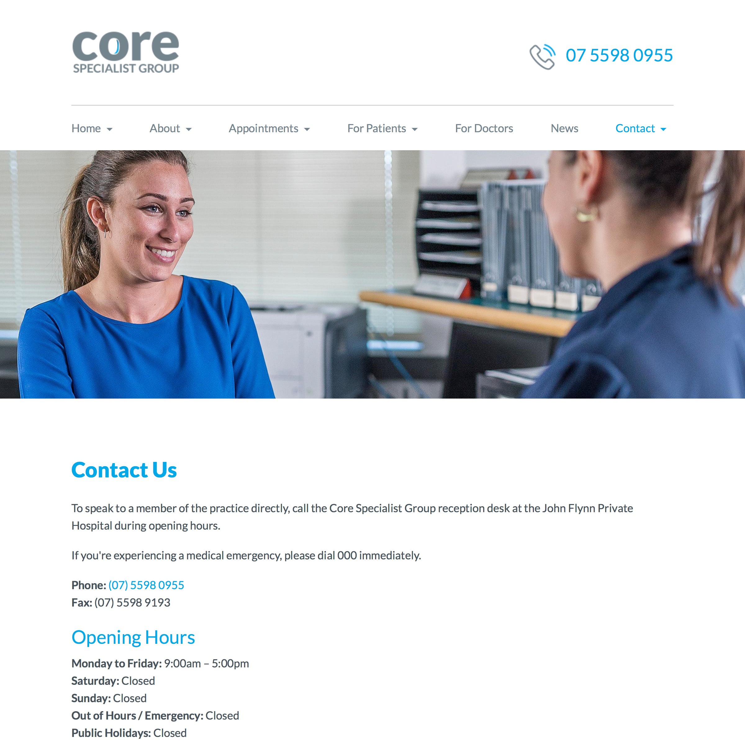 Core Specialist Group - Contact Us