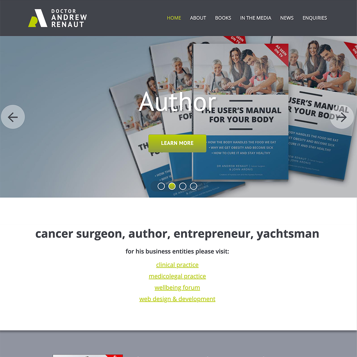 Dr Andrew Renaut - Homepage Banner - Author