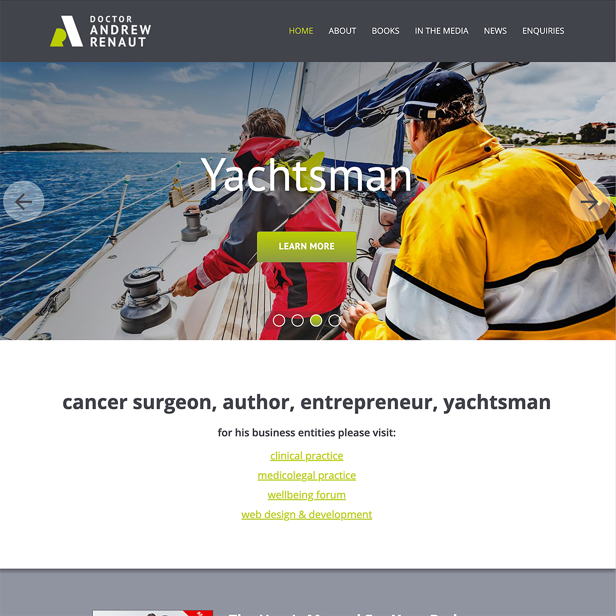 Dr Andrew Renaut - Homepage Banner - Yachtsman