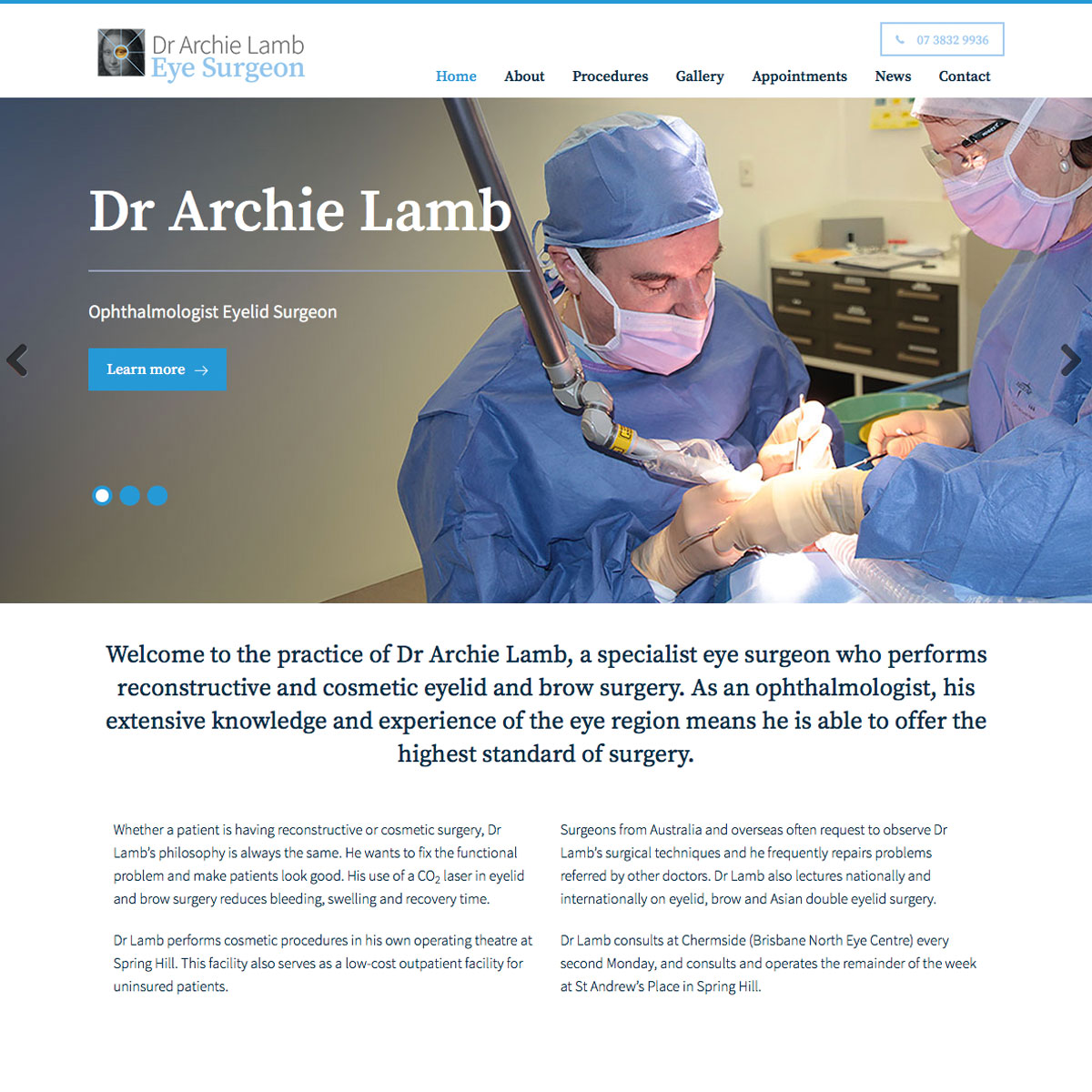 Dr Archie Lamb - Home Page
