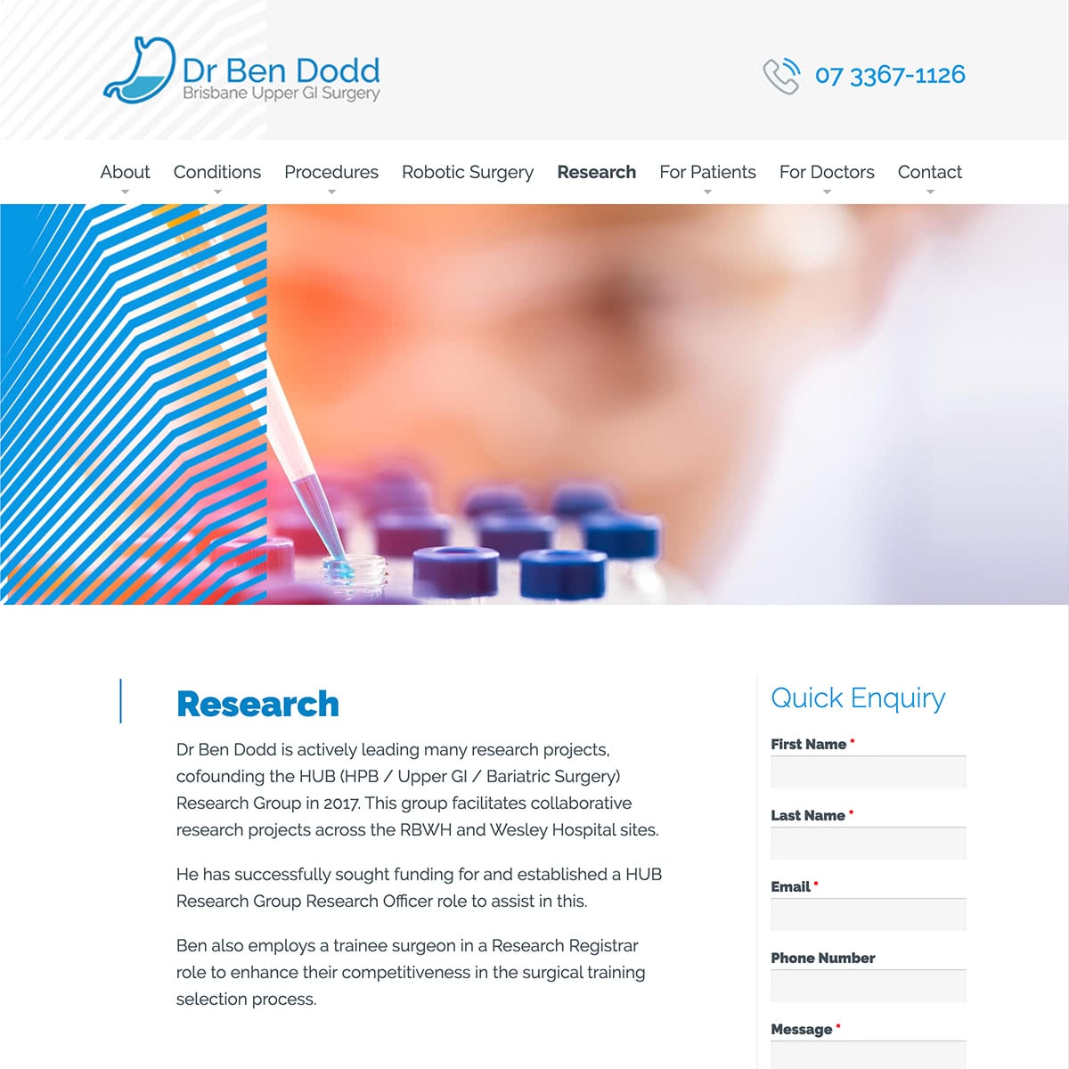 Dr Ben Dodd - Research