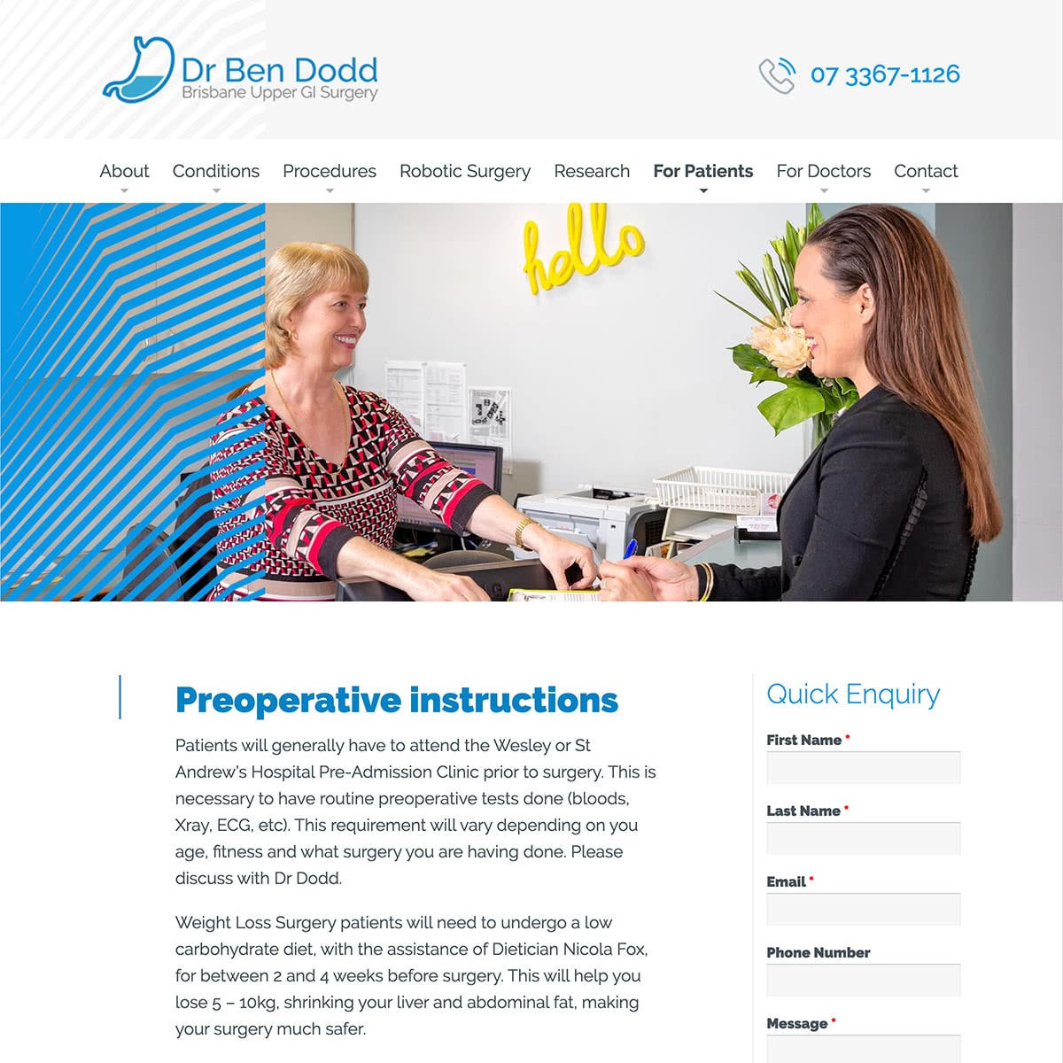 Dr Ben Dodd - For Patients