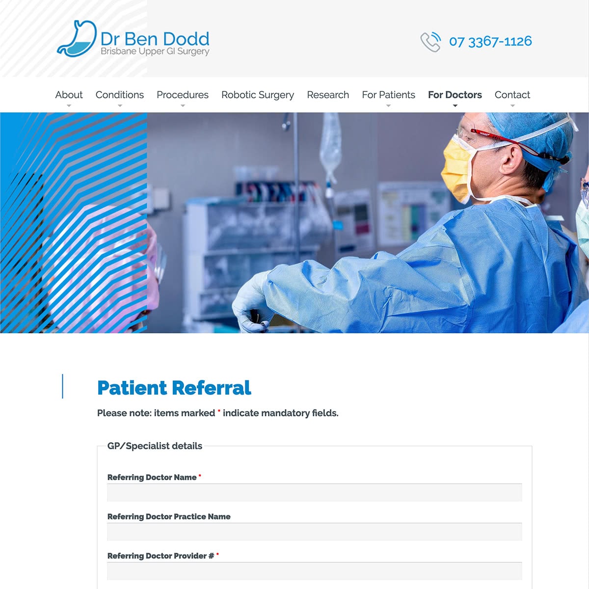 Dr Ben Dodd - For Doctors