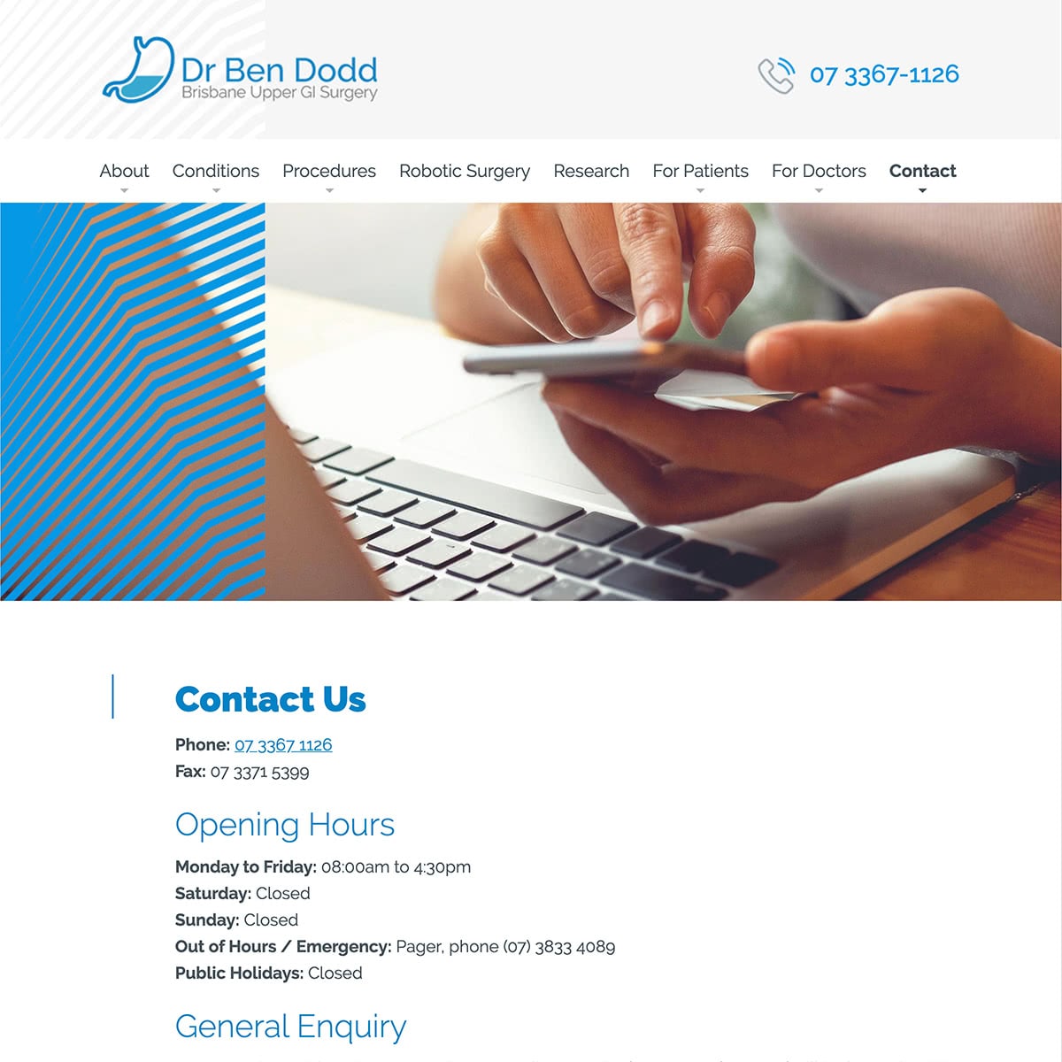 Dr Ben Dodd - Contact
