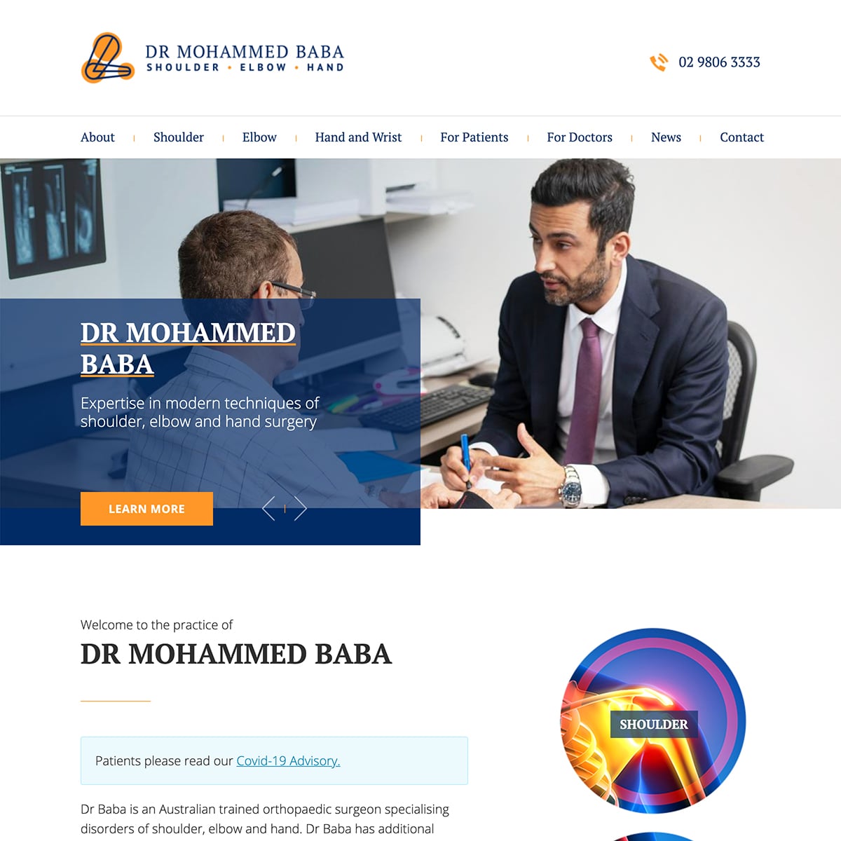 Dr Mohammed Baba - Homepage Banner