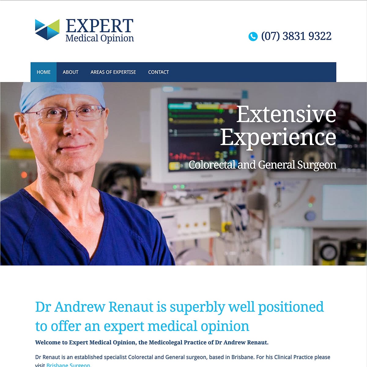 Expert Medical Opinion - Homepage Banner - Extensive Experience