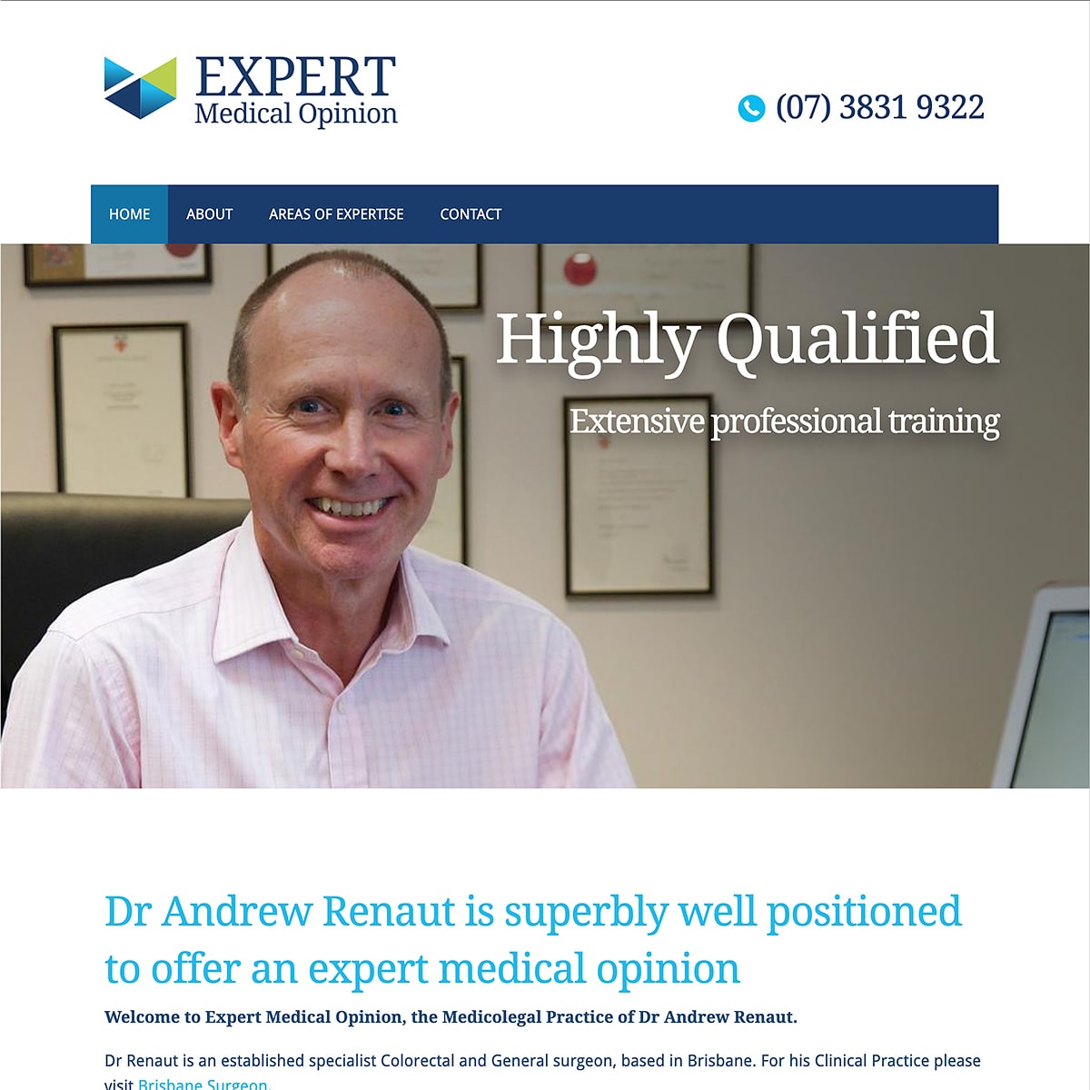 Expert Medical Opinion - Homepage Banner - Highly Qualified