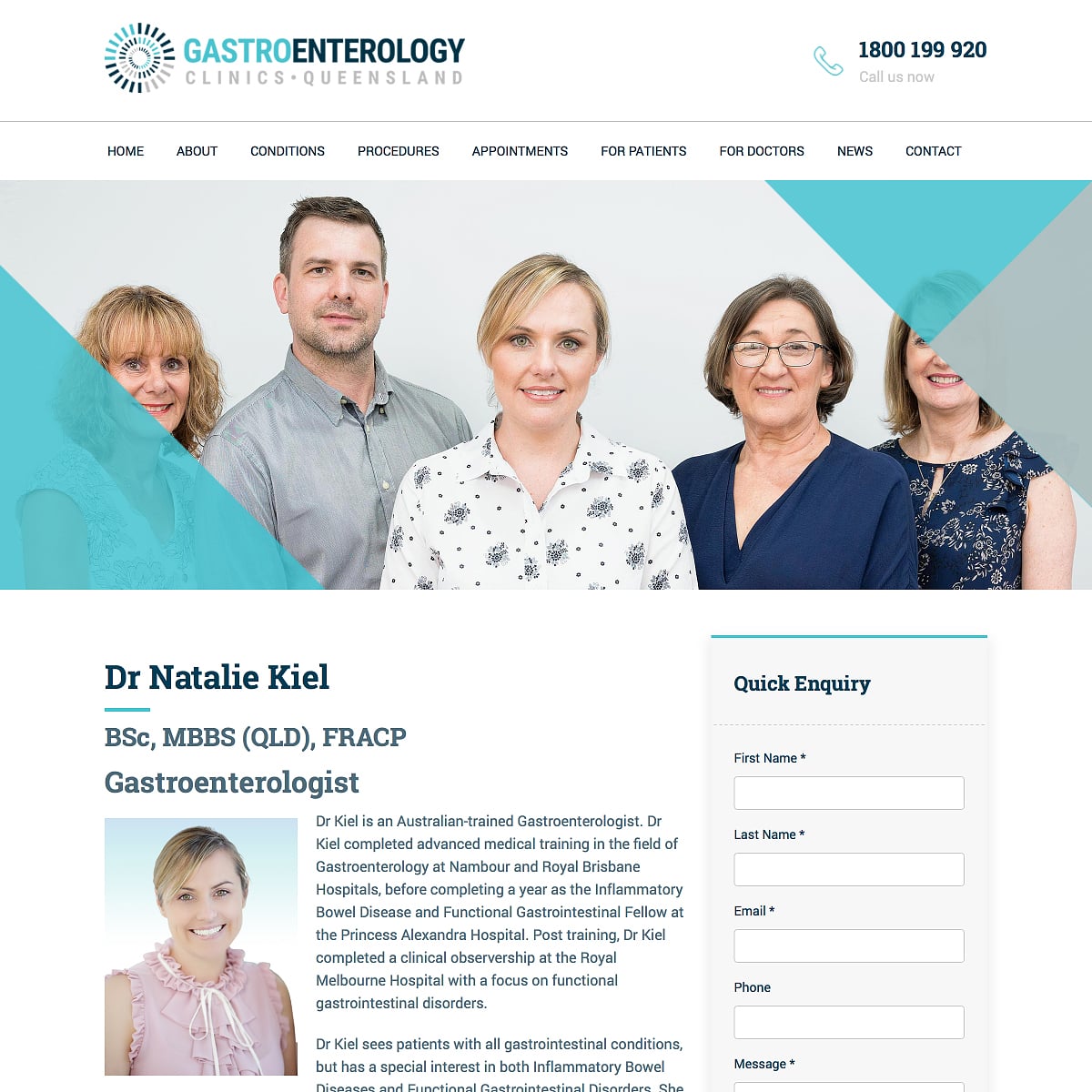 Gastroenterology Clinics Queensland - Bio