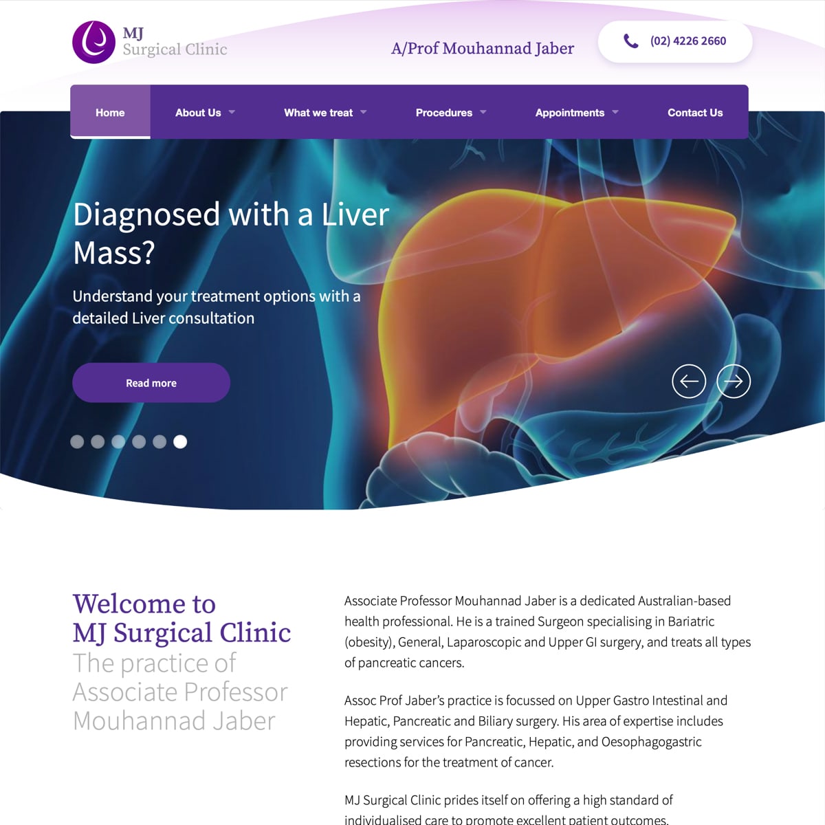 MJ Surgical Clinic - Homepage