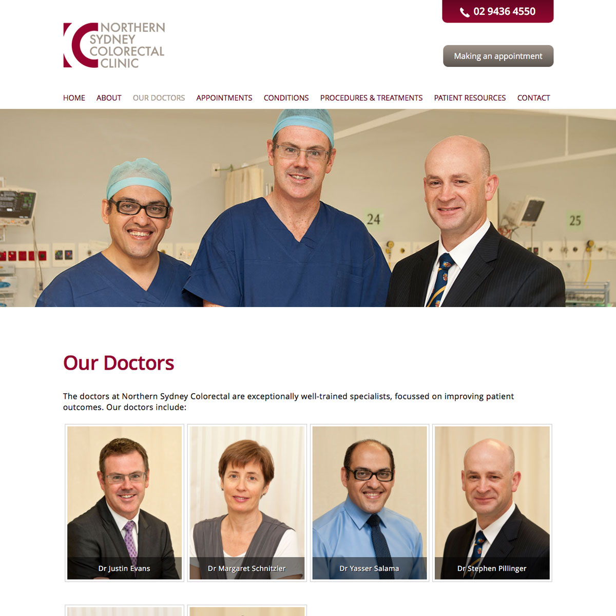 Northern Sydney Colorectal Clinic Our Doctors