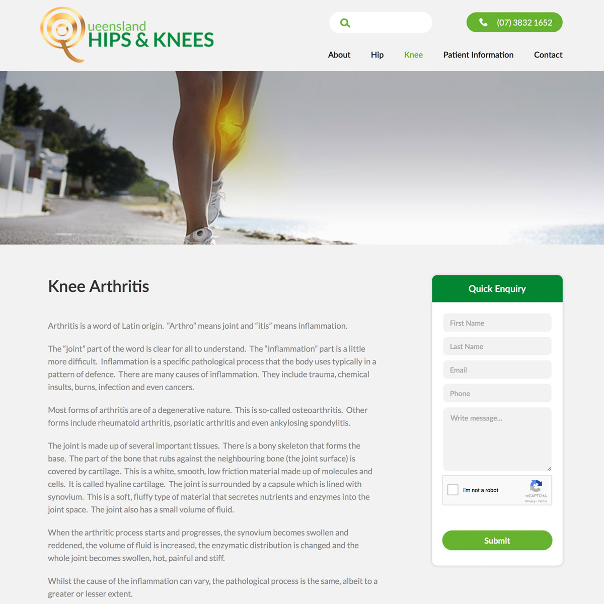 Queensland Hips and Knees - Knee