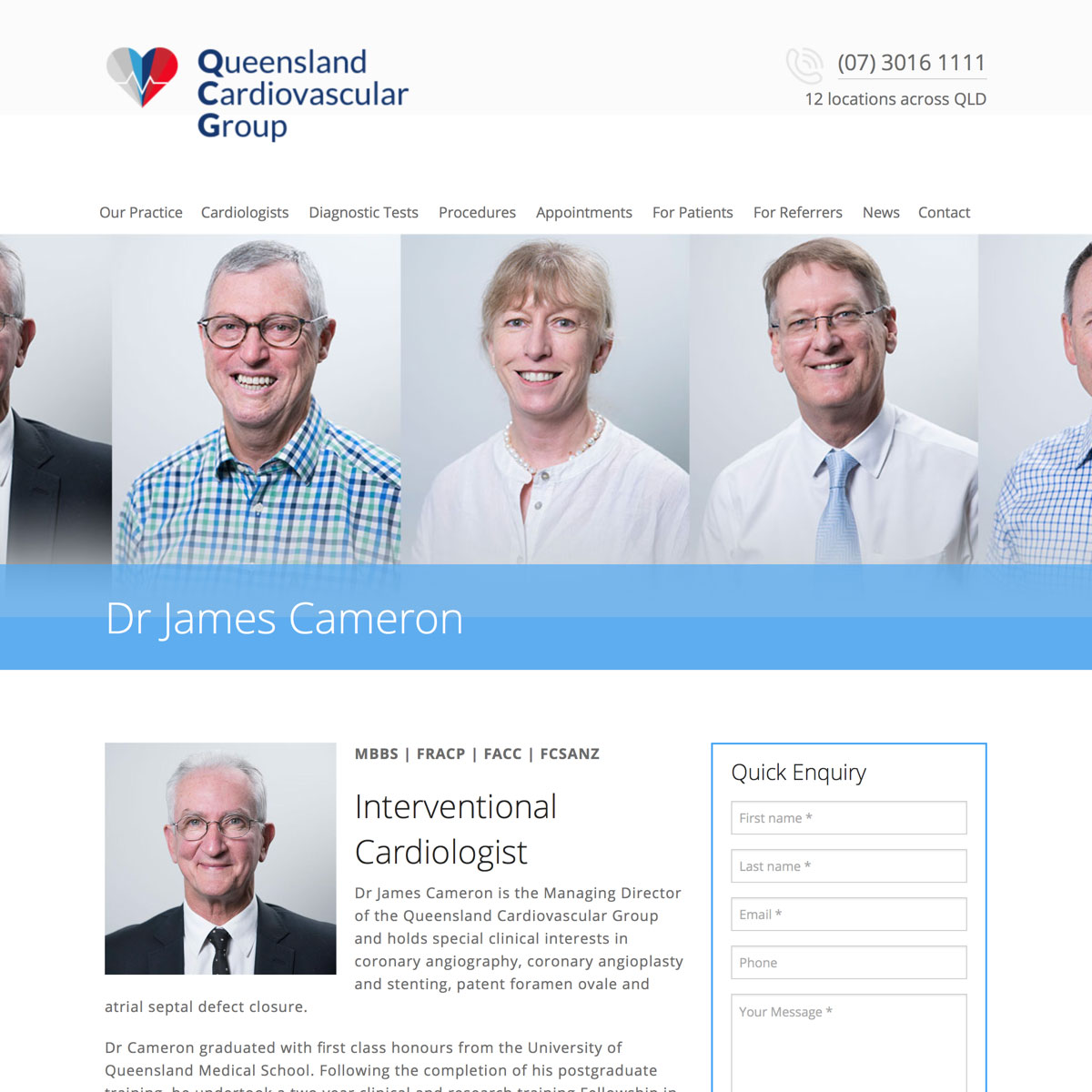 Queensland Cardiovascular Group - Cardiologist Bio