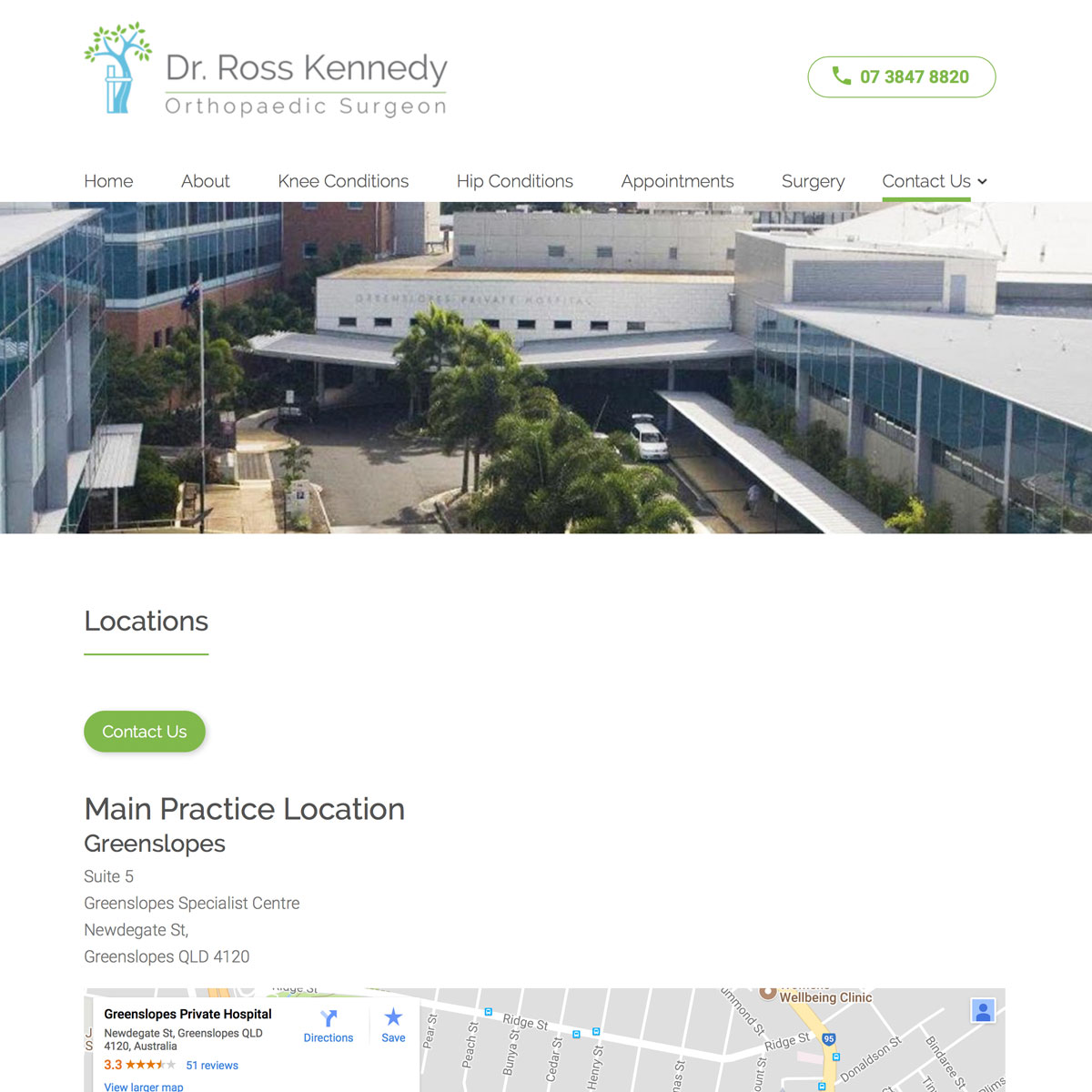 Dr Ross Kennedy - Locations
