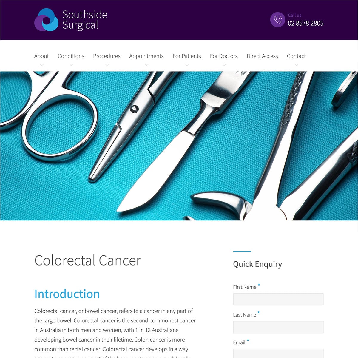 Southside Surgical - Conditions Page