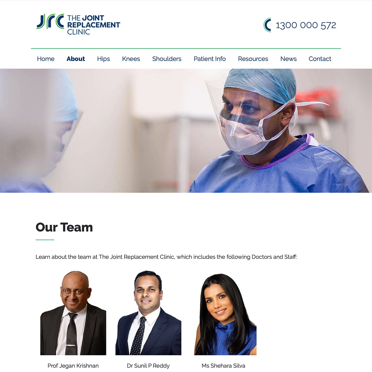 The Joint Replacement Clinic - About