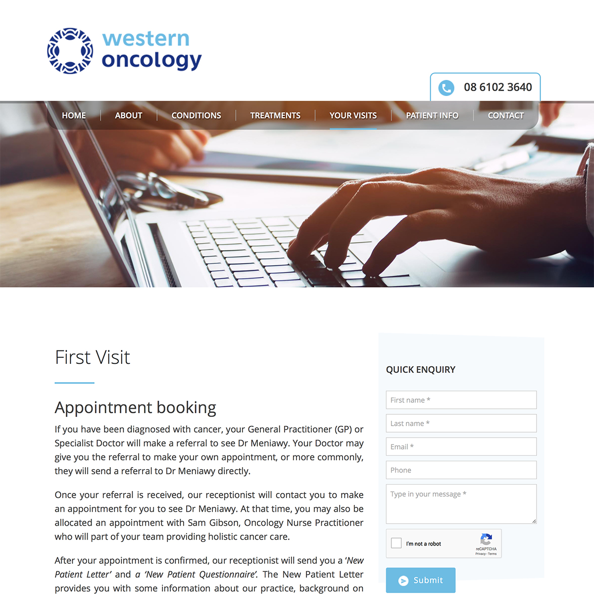 Western Oncology - First Visit