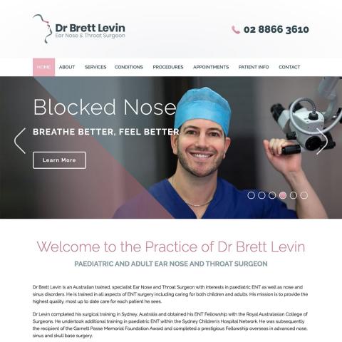 Dr Brett Levin - Homepage Slide 1