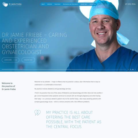 Dr Jamie Friebe - Home (Wide Display)