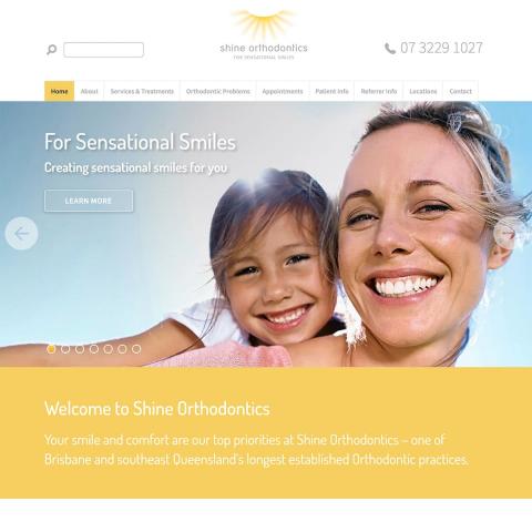 Shine Orthodontics - Homepage Banners